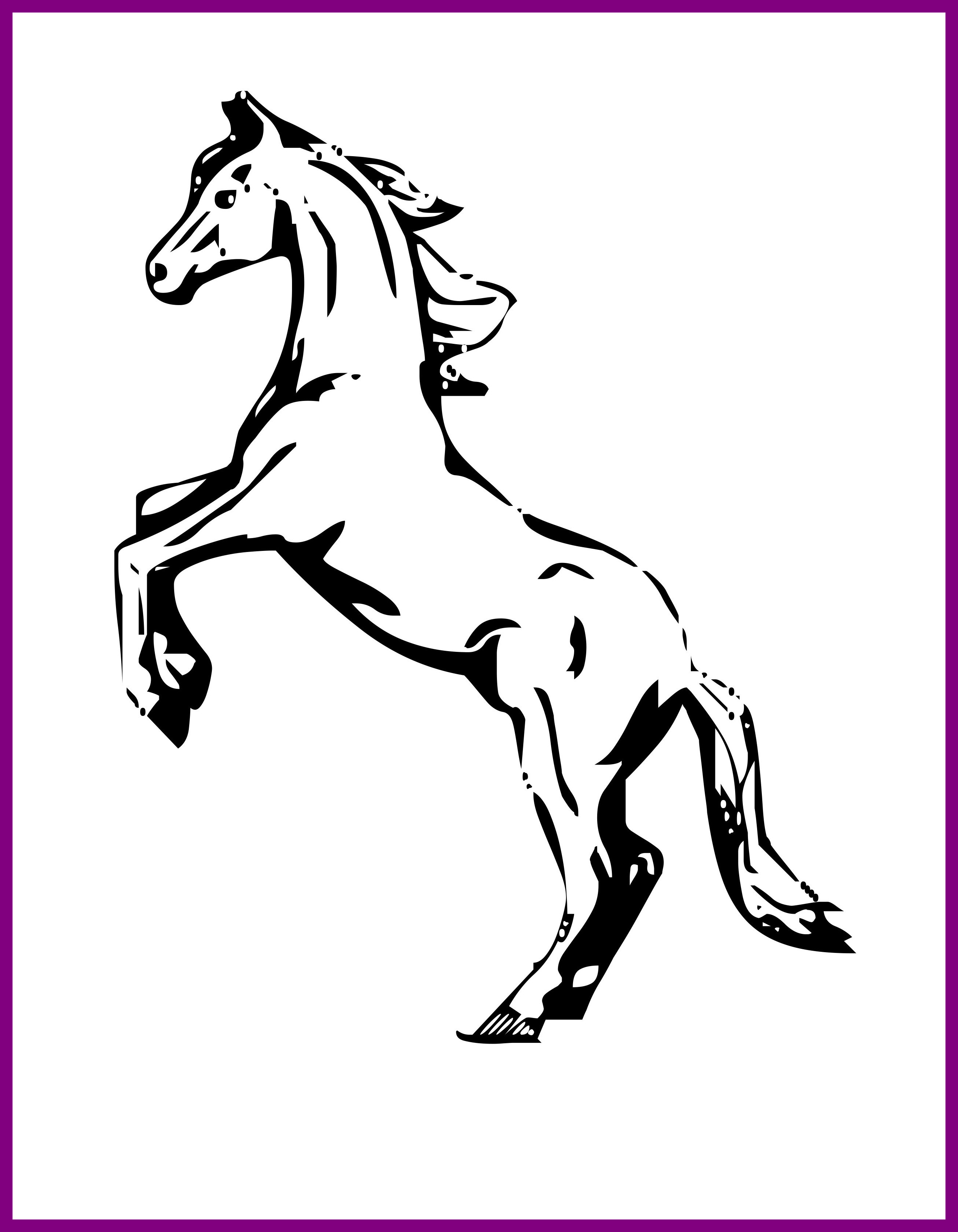 2618x3368 coloring pages for kids real horses with horse galloping coloring