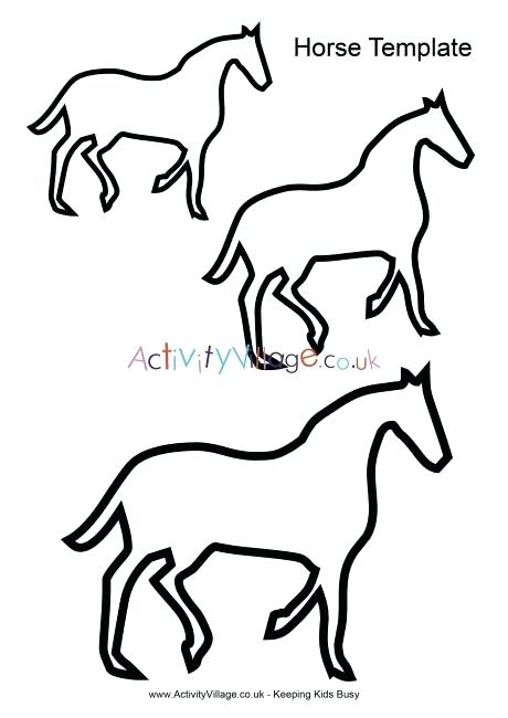 460x650 Horse Drawing Template Reduced Drawing Templates For Kids Amazing