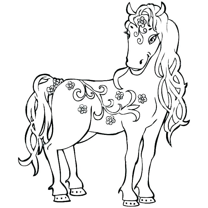 700x700 Horse Drawing Coloring Pages Mother And Foal Running Free Coloring