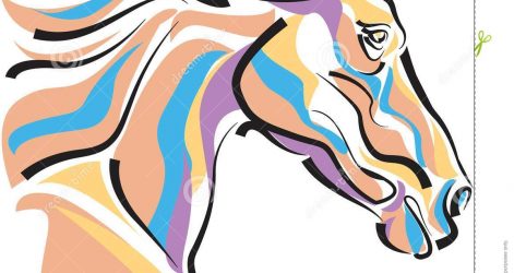 471x250 Horse Drawings To Trace Cute Cartoon Realistic Color Seahorse