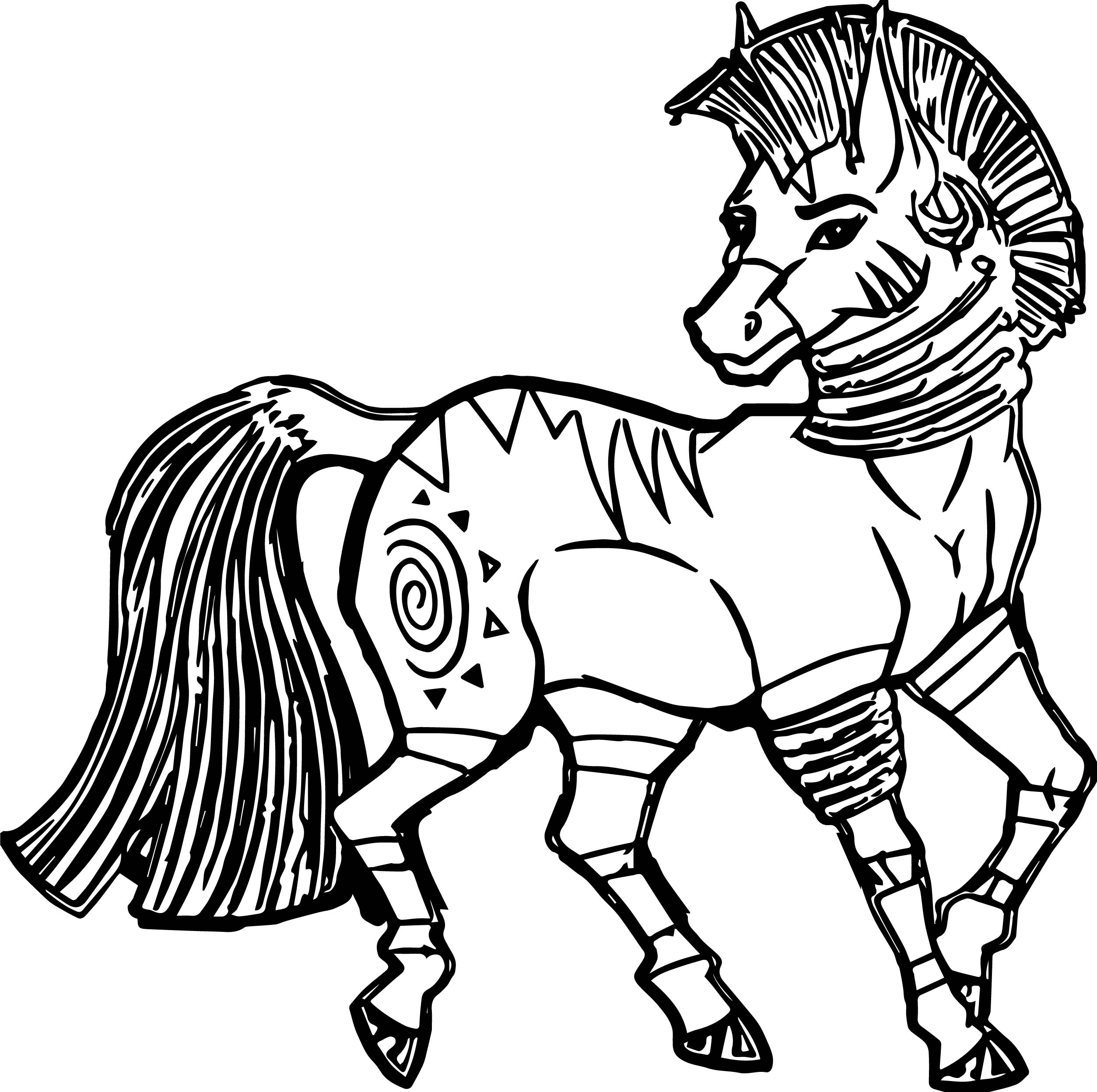 2507x2496 Zecora Horse Realistic Coloring