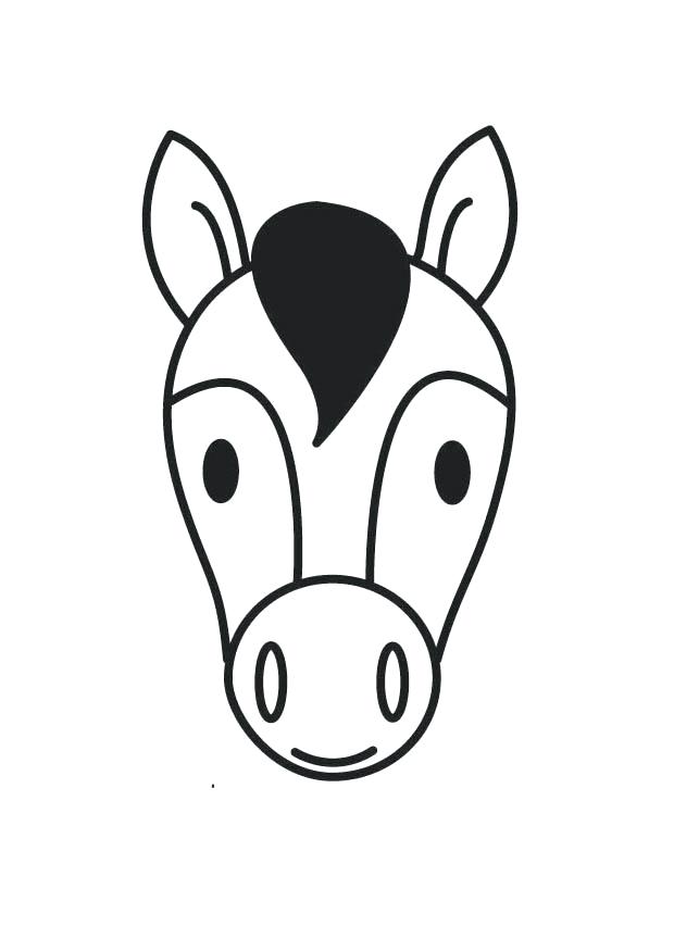 620x875 Horse Head Coloring Pages