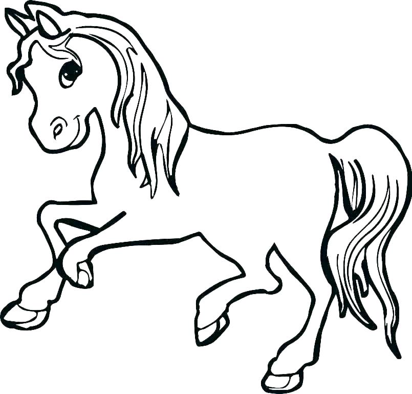 805x769 coloring pages of horses galloping free horse coloring pages