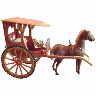320x320 Folk Art Horse And Carriage