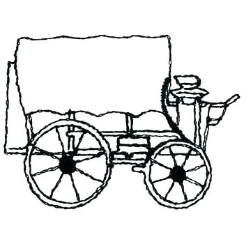 350x350 Horse Wagon Coloring Pages