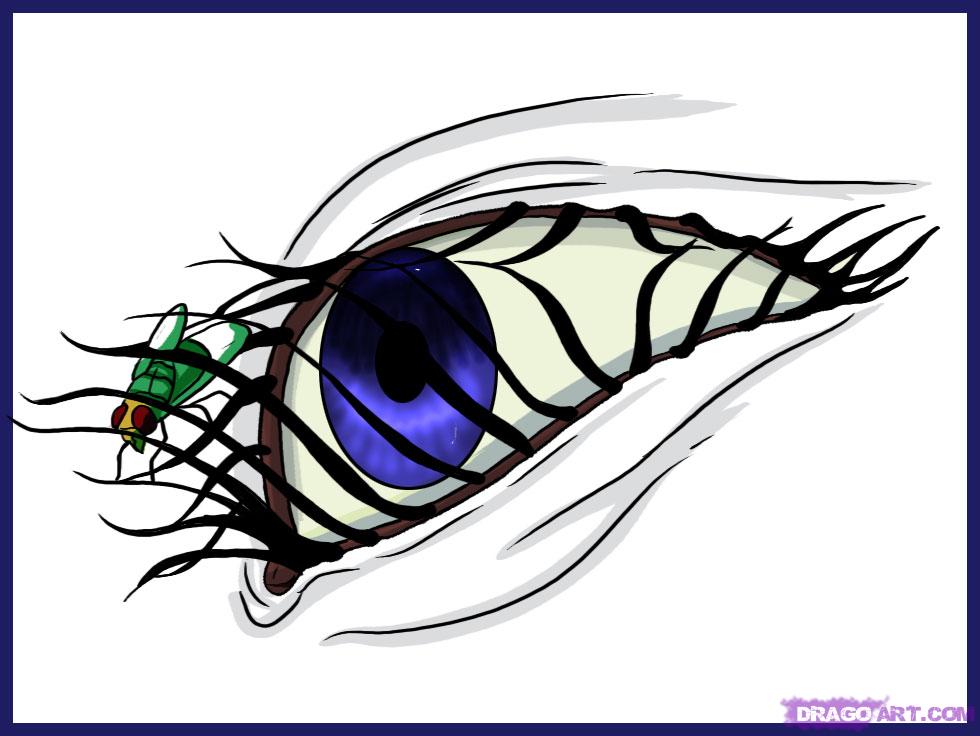 980x736 how to draw aeon flux eye, step