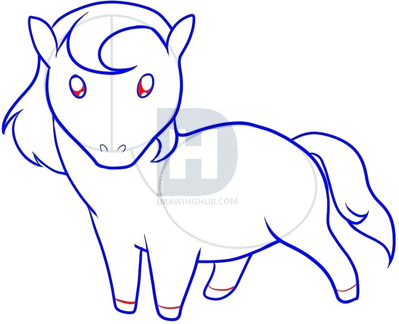 816x662 Drawing A Horse For Kids