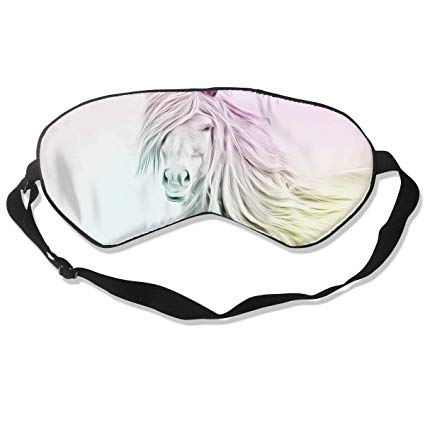 425x425 Sleep Mask Silk Eye Mask Cool Horse Art Drawing
