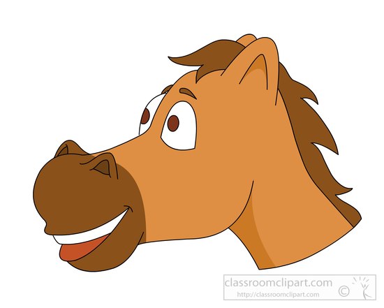 550x441 Horse Face Drawing Clip Art