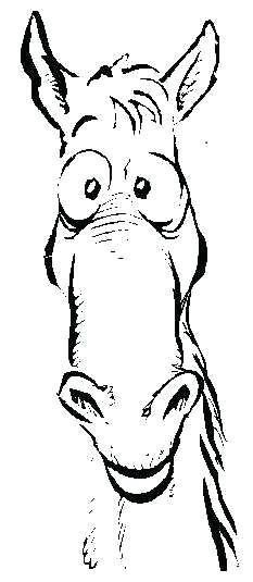 233x535 Horse Face Mask Template Cartoon Fundamentals The Secrets