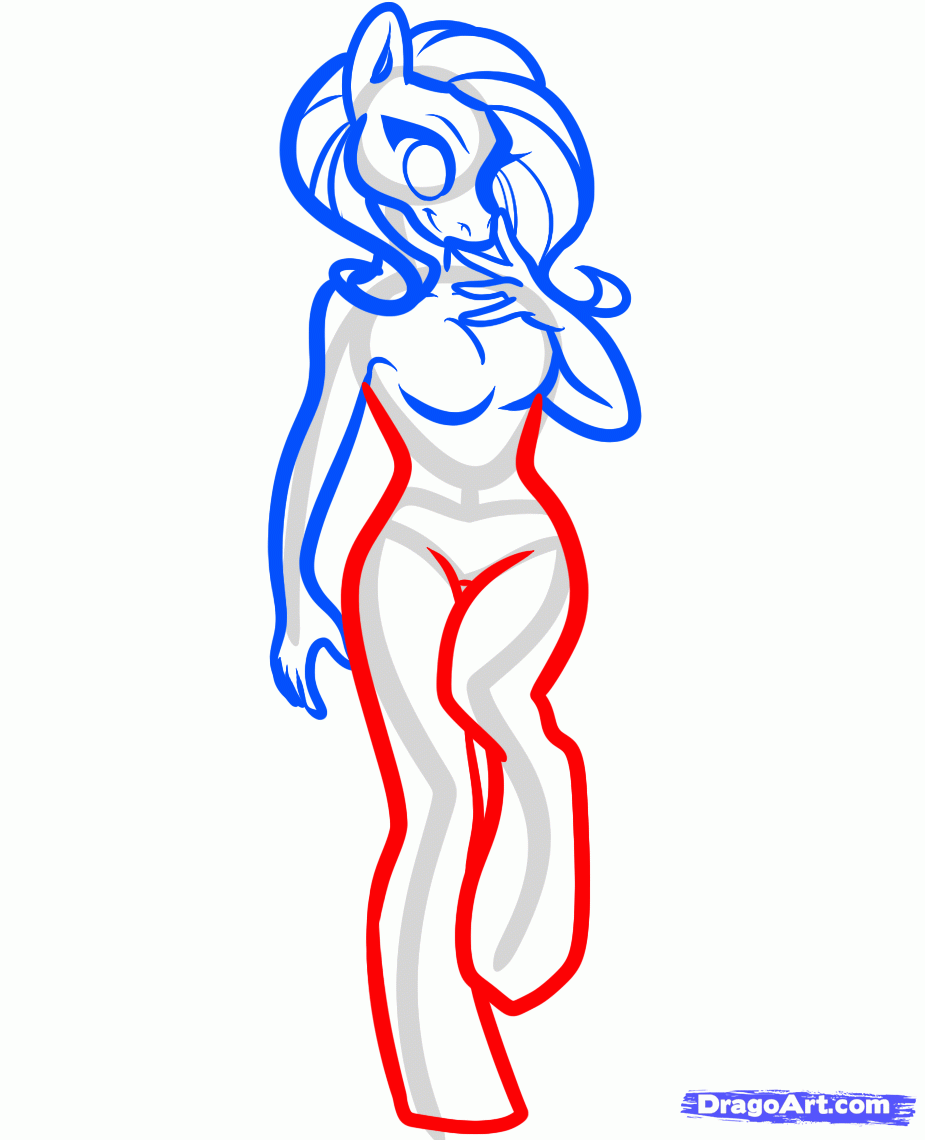 925x1140 step how to draw anime horses, draw anthro ponies