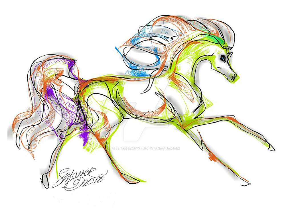 1024x740 horse galloping downhill