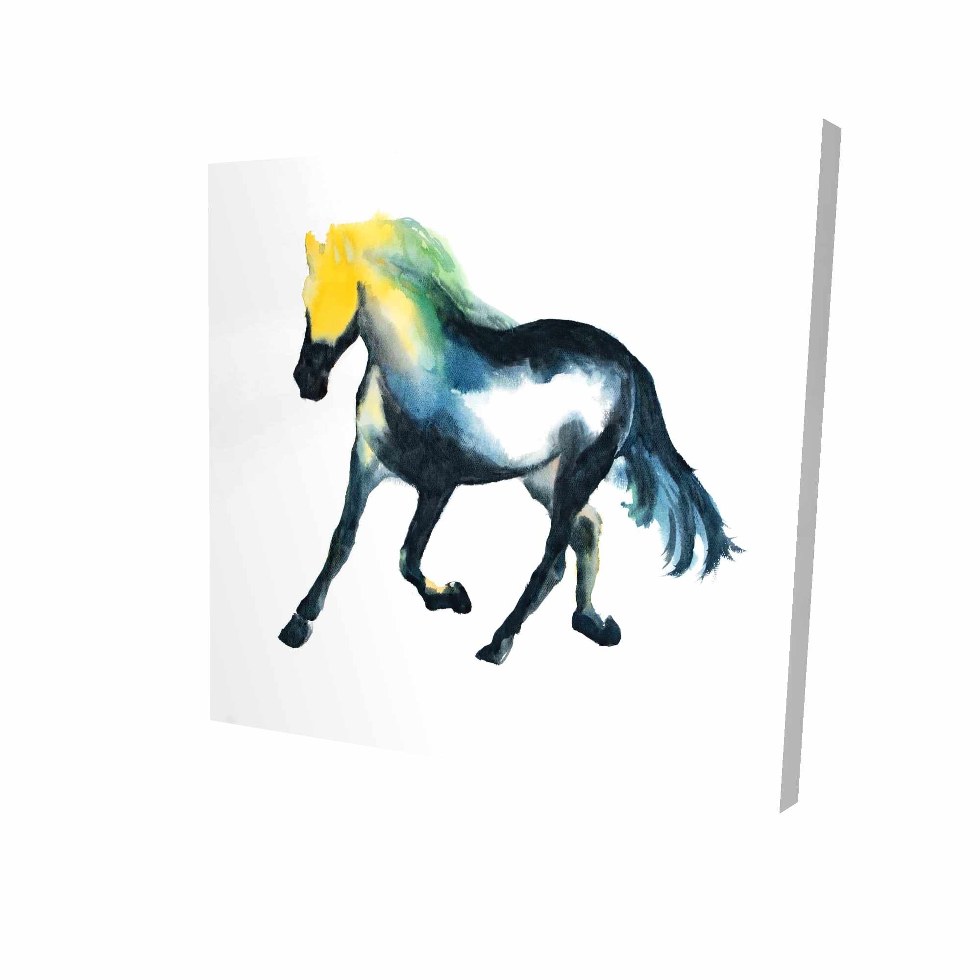 2000x2000 Winston Porter 'galloping Horse' Oil Painting Print On Wrapped