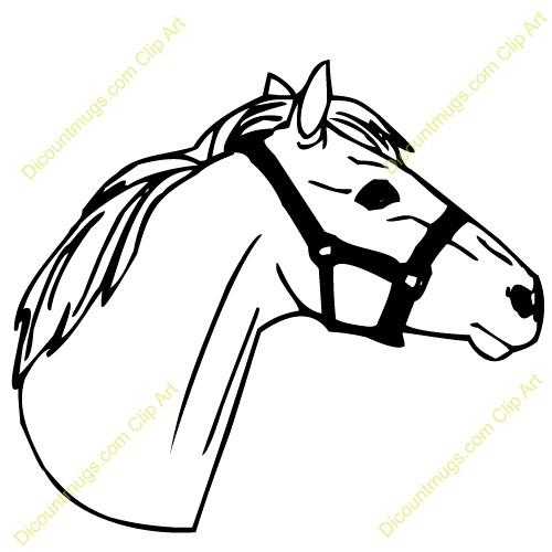 500x500 Horse Head Clipart