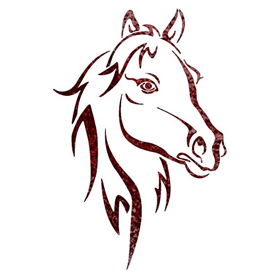 569x569 J Boutique Stencils Horse Head Animal Wall Stencils