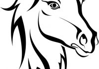 200x140 Horse Head Outline