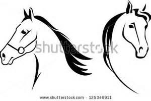 300x200 Horse Head Outline Drawings
