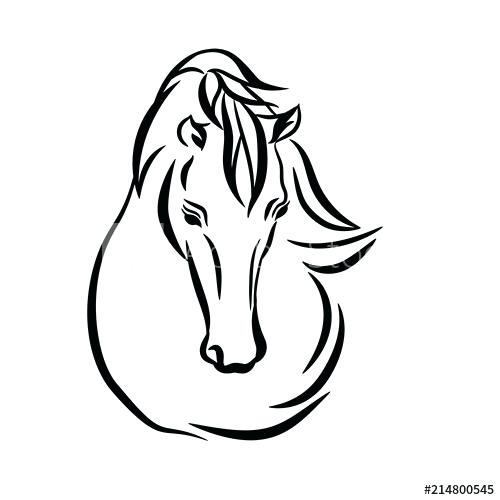 500x500 Mustang Horse Head