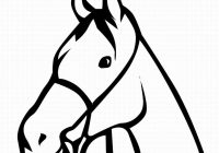200x140 Easy Horse Head Coloring Pages With Simple Horse Head Drawing Face