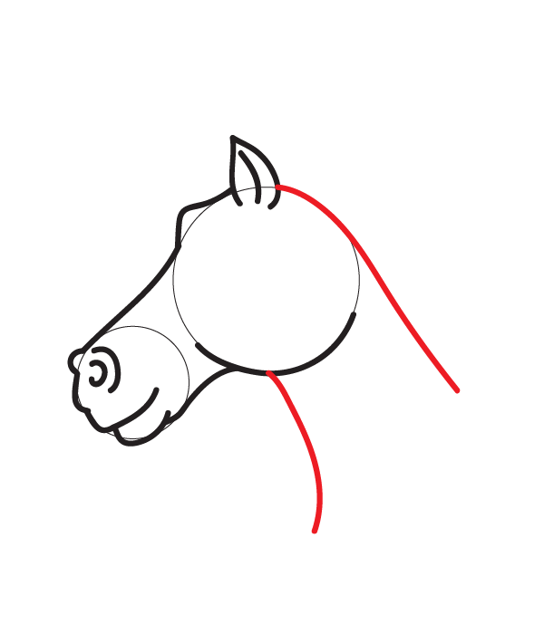 600x700 How To Draw A Horse Head