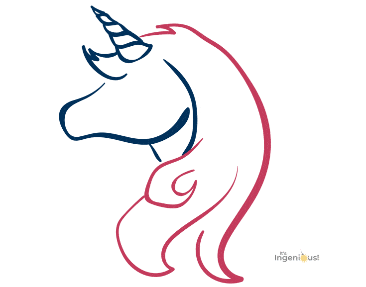 735x577 How To Draw A Unicorn Head For Kids It's Ingenious!