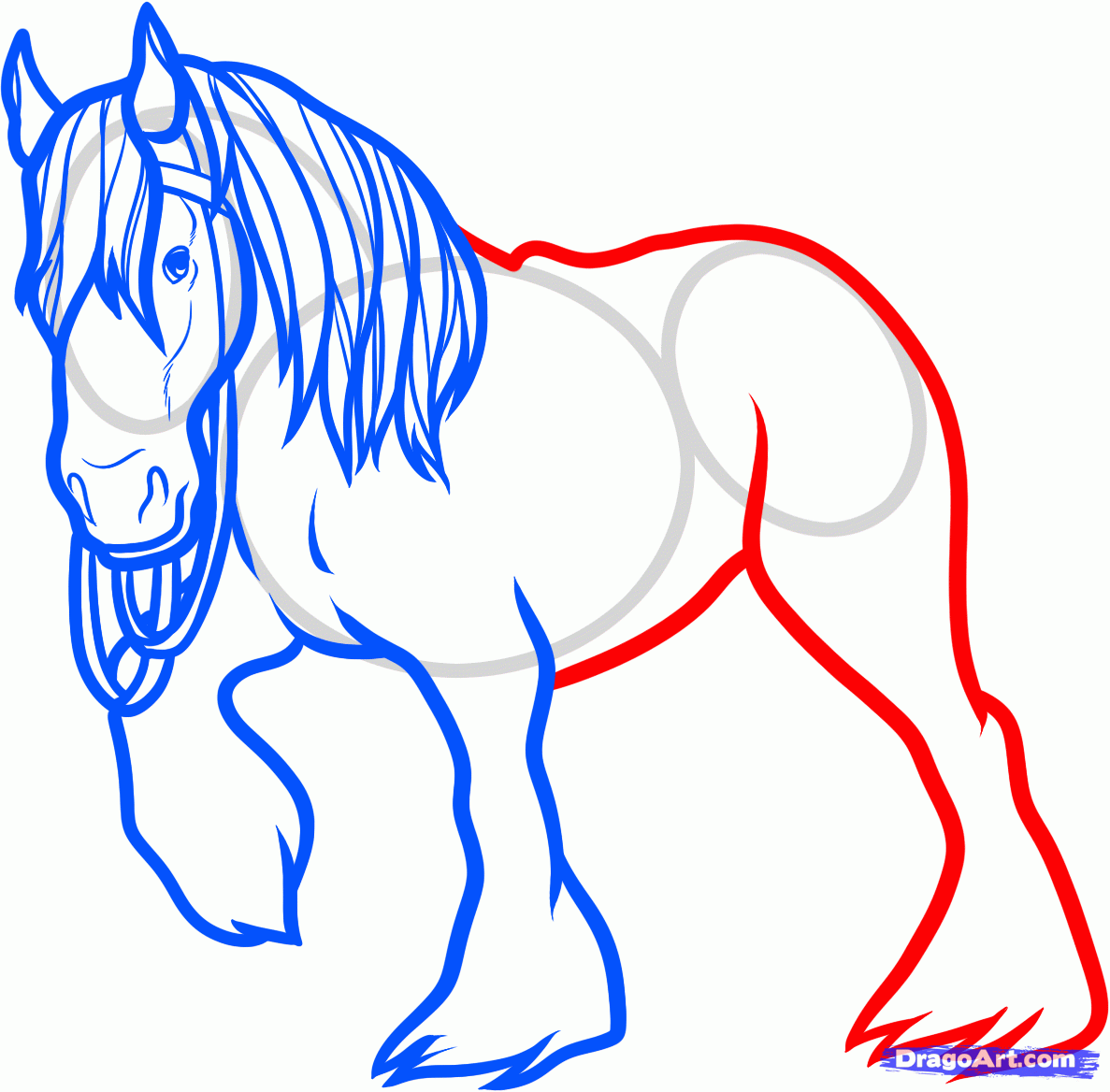 1187x1168 How To Draw Angus, Angus The Horse, Brave, Step