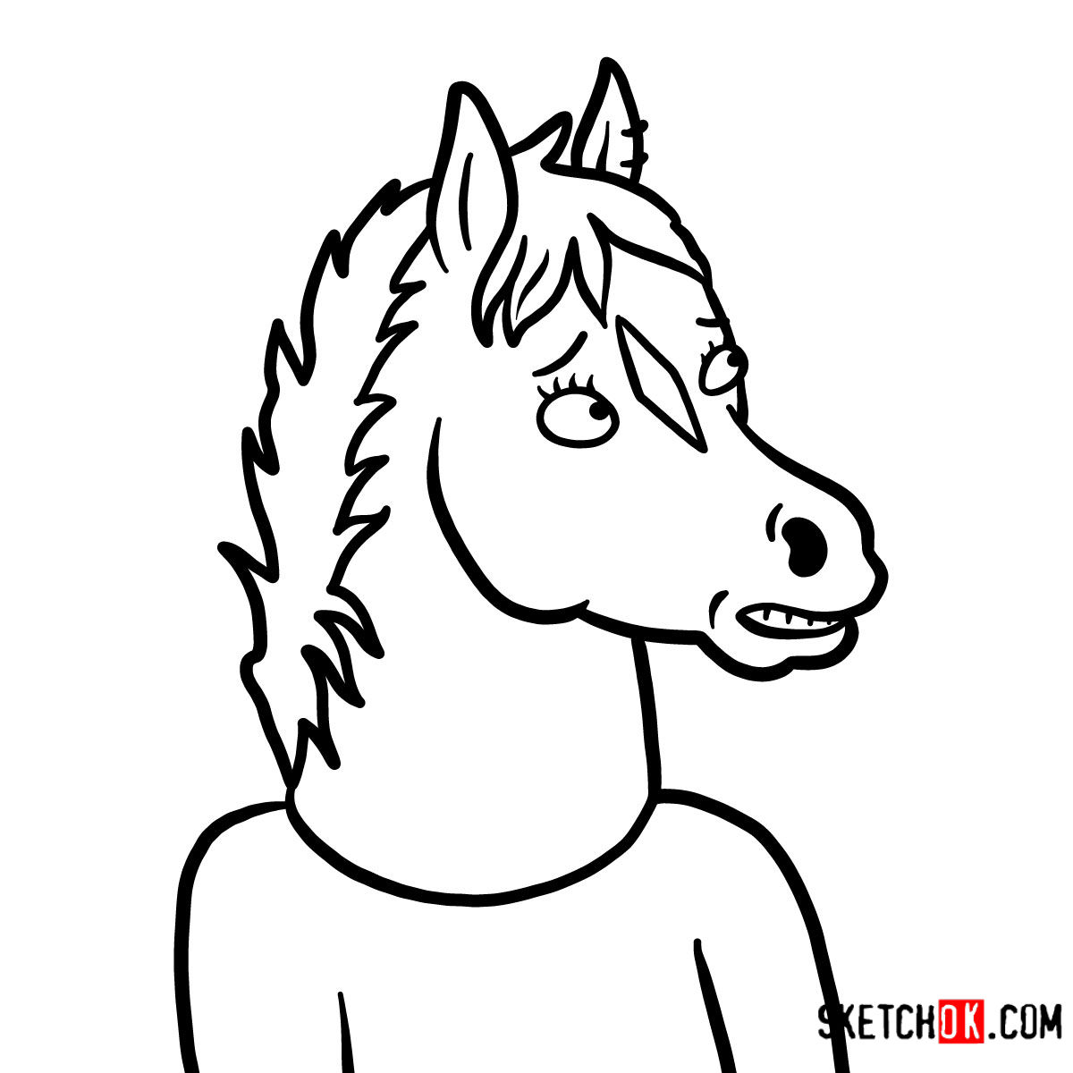 1200x1200 How To Draw Hollyhock Manheim Bojack Horseman