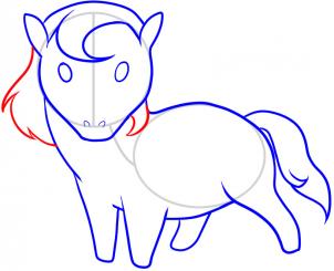 302x245 How To Draw How To Draw A Horse For Kids