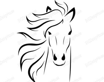 340x270 Horse Head Etsy