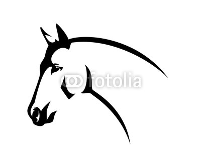 400x321 Horse Head Side View