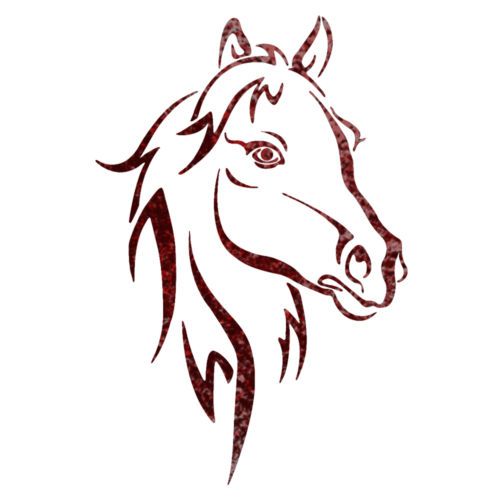 500x500 Horse Head Animal Wall Stencils For Wall Art Decor
