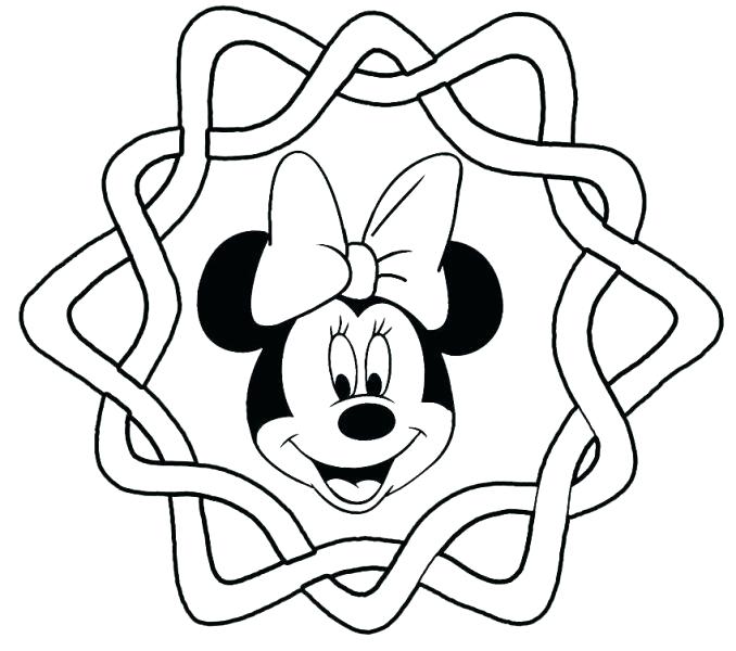 678x600 Minnie Mouse Head Drawing