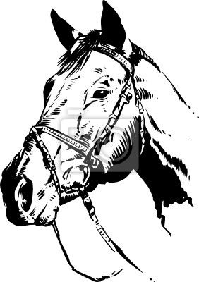 282x400 Silueta Caballo Vector
