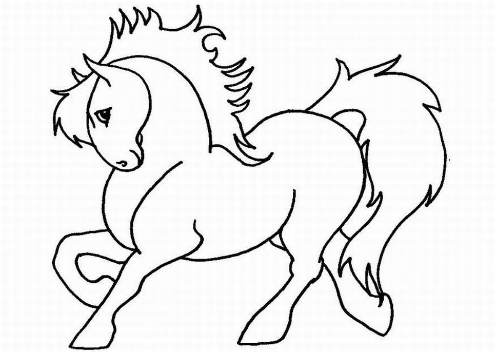 967x686 Luxury Horses Jumping Coloring Pages