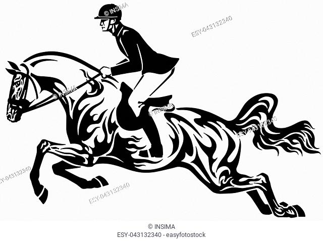 640x477 Man And Horse Jumping A Fence Stock Photos And Images Age Fotostock