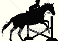 200x140 Vector Art Horse Jumping Silhouette Clipart Drawing