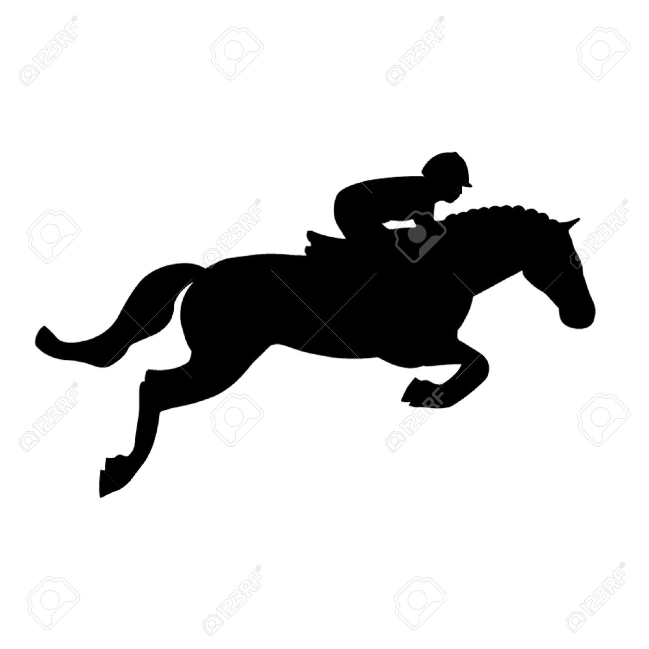 1300x1300 Collection Of 'jumping Horse Silhouette Clip Art' Download More