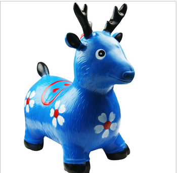 350x342 Colorful Drawing Horse,jumping Animal Toys,inflatable Jump Horse