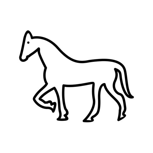 490x490 Horse Line Black Icon