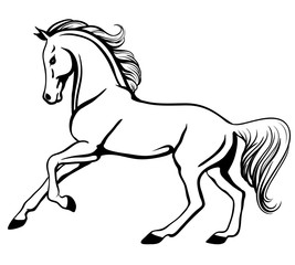 267x240 Horse Outline Photos, Royalty Free Images, Graphics, Vectors