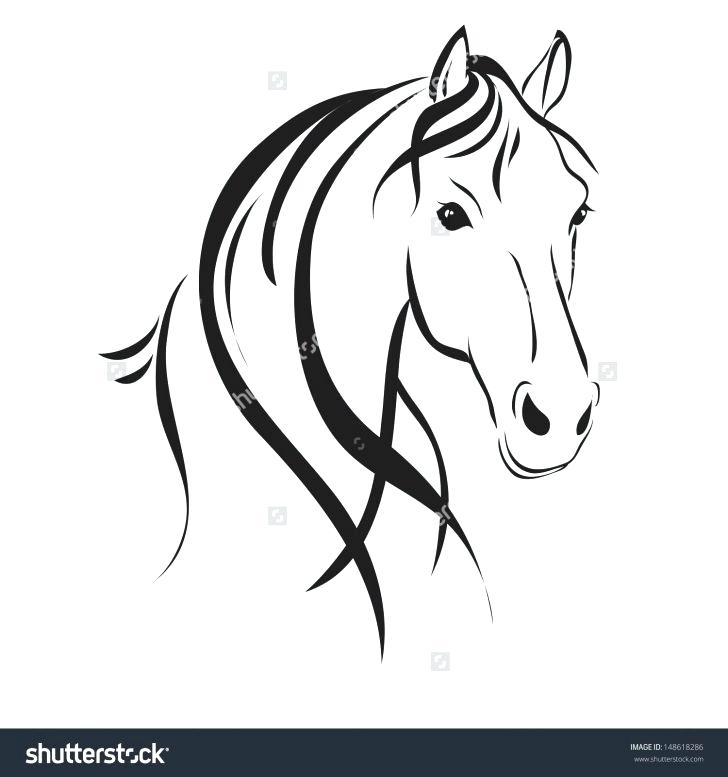 728x777 How To Draw Easy Horses