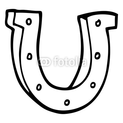 400x400 Line Drawing Cartoon Gold Horse Shoe Buy Photos Ap Images