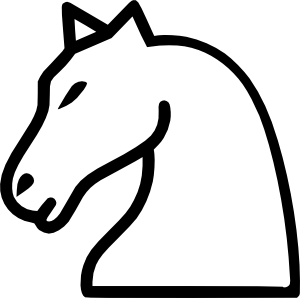 300x298 Knight Clipart Horse Line Drawing