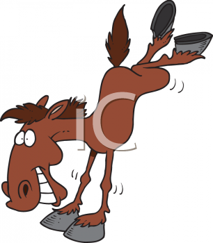 306x350 horse on hind legs clipart