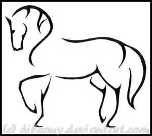 300x269 Horse Head Outline Drawings