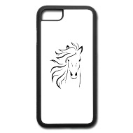 190x190 Horse Face Drawing Outline Iphone Case Spreadshirt