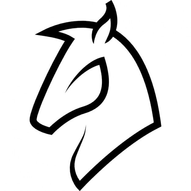 626x626 Unique Horse Head Outline
