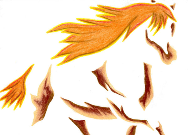 600x431 Horse Pencil Drawing Art