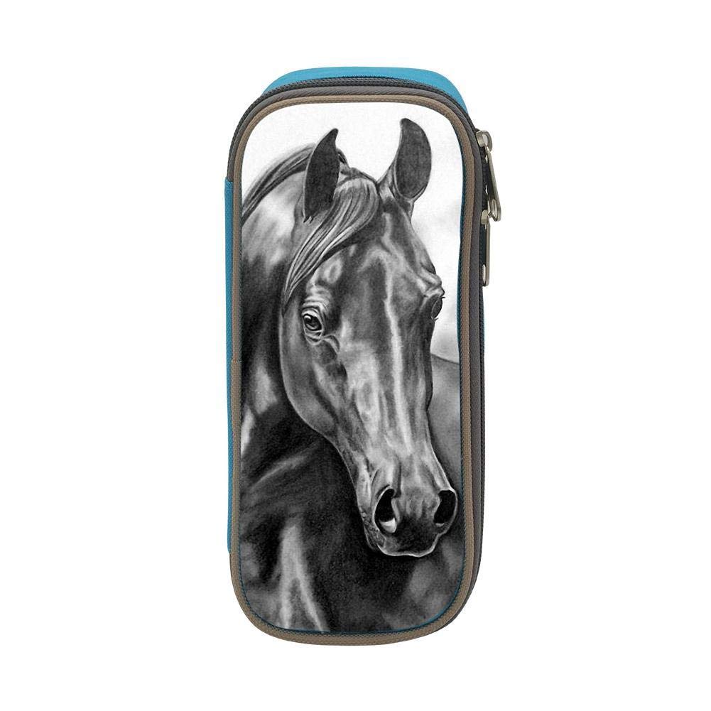 1001x1001 Pencil Drawing Horse Pencil Case Pen Bag Makeup Pouch