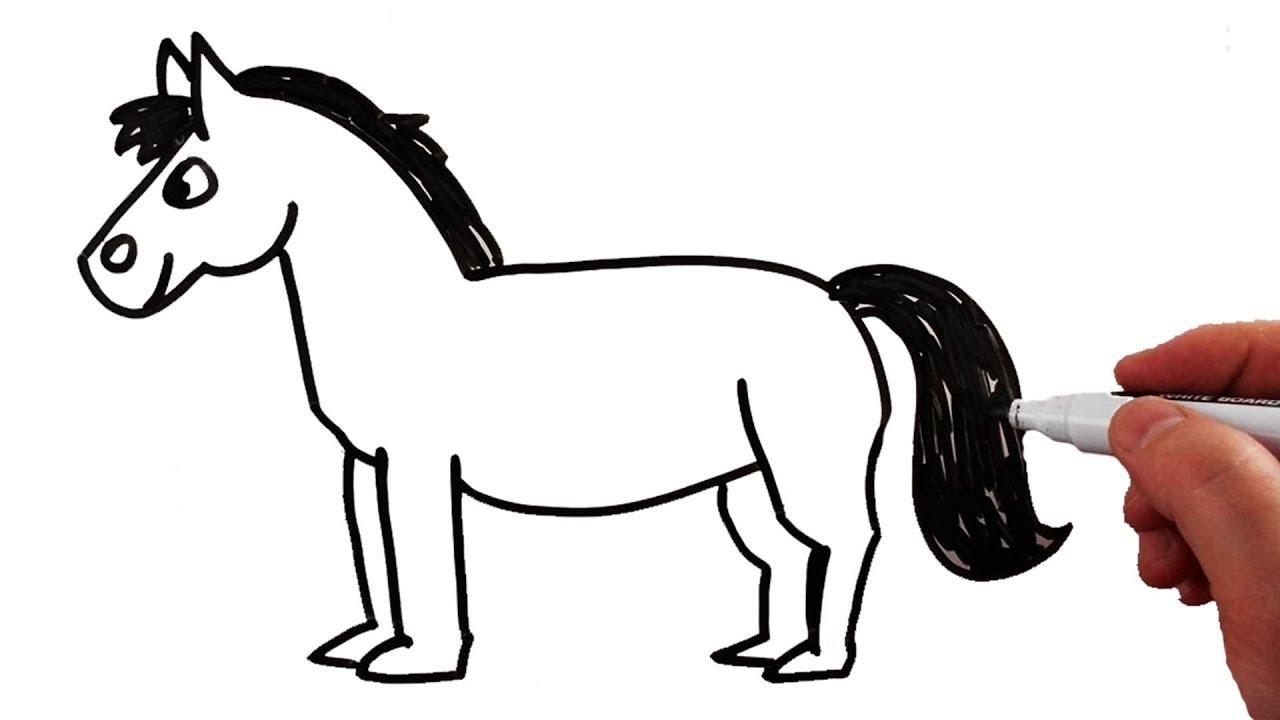1280x720 How To Draw A Horse Step